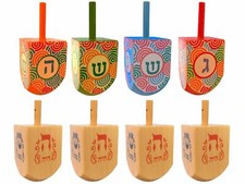 4 Assorted Wooden Hanukkah