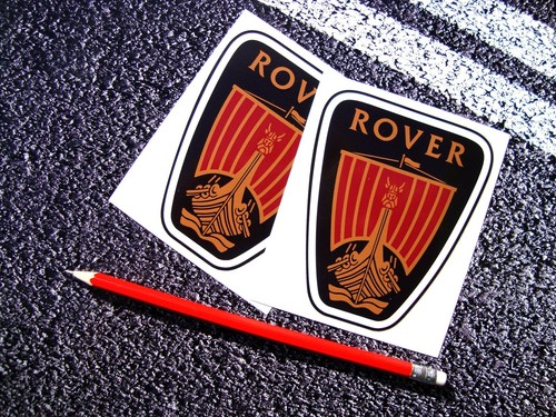 Rover badge vinyl stickers - rover, sd1