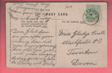 Exford, Somerset - Single Circle Pmk - Dulverton PC