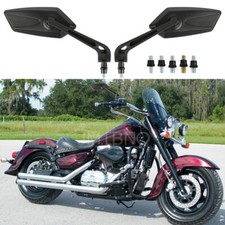 Motorcycle Rearview Wing Side Mirrors 8mm 10mm For Suzuki Intruder 1500 1400 800