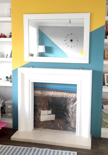 Fireplace surround mdf white - fireplace, mdf,