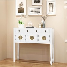 NNEVL Sideboard Chinese Style Solid Wood White