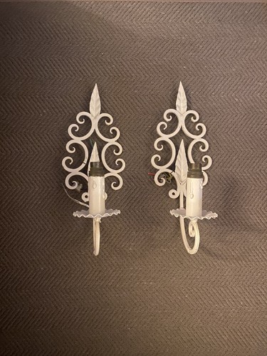 Pair vintage candle wall - candle,