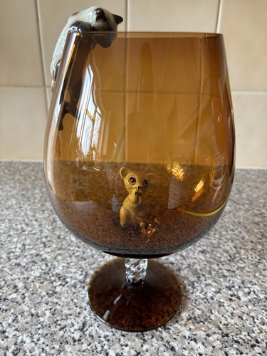Vintage 1960s 70s amber brandy - vintage,