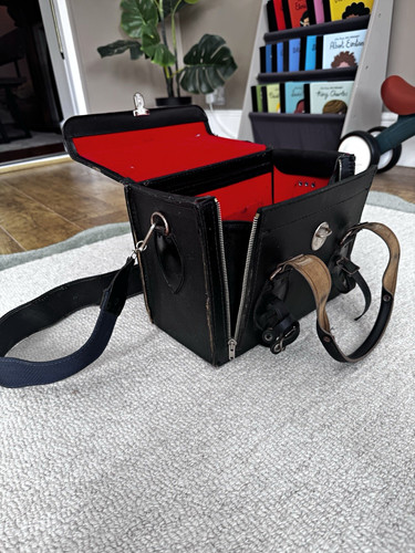 Vintage 1960s black leather - vintage,