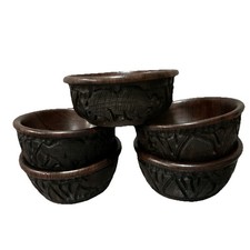 5 Pc Set African Ebony Wood