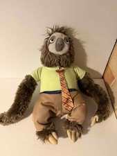 Genuine Disney Store Flash The Sloth Zootopia Zootropolis Soft Toy Plush