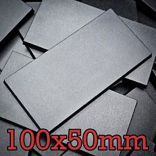 100x50mm 50x100mm Rectangle Plain Wargaming Plastic Bases Tabletop Wargames