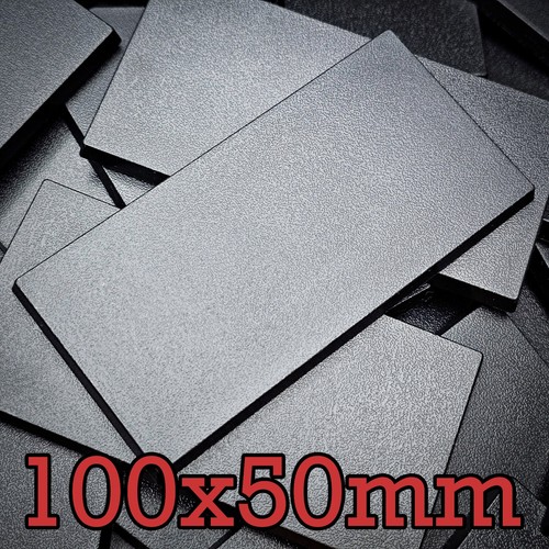 100x50mm rectangle abs bases - abs,