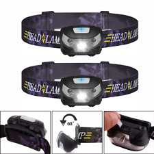 Super Bright USB Rechargeable Headlamp Waterproof LED Head Torch Headlight New