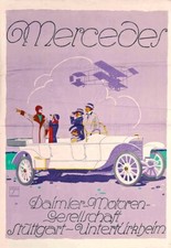 Art Ad  Mercedes German Poster Print