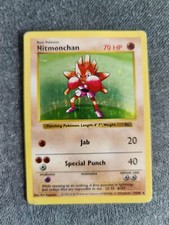 Shadowless Pokemon Hitmonchan WOTC Base Set Good/Played Condition