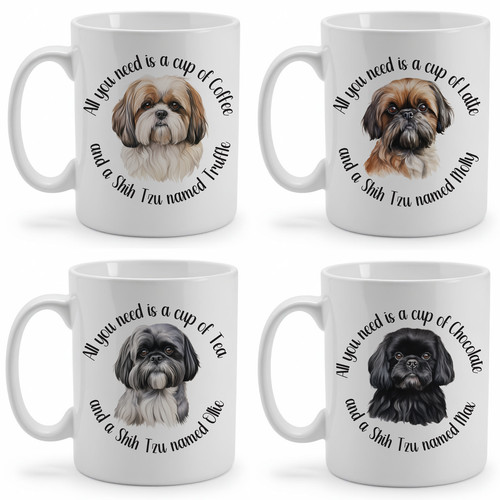 Personalised mug shih - mug, tzu