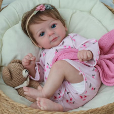 Realistic Reborn Baby Dolls Vinyl Silicone Handmade Newborn Girl Doll Xmas Gift