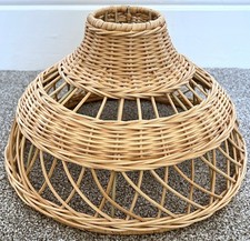Boho Rattan Woven Pendant