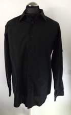 MAURO CONTINI ITALY BLACK LONG SLEEVE SHIRT SIZE 2XL  (350)