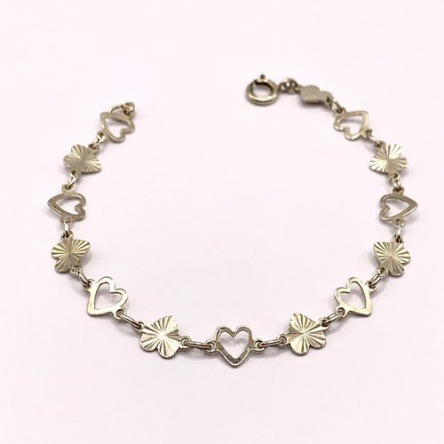 Heart bracelet 925 sterling - heart,