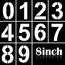 8 Inch Large Number Stencils