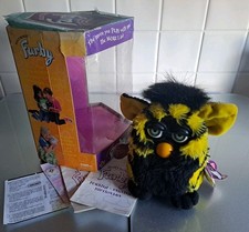 Vintage Furby Bumblebee 70-800 Tiger 1998 With Tags & Box (No Sound)