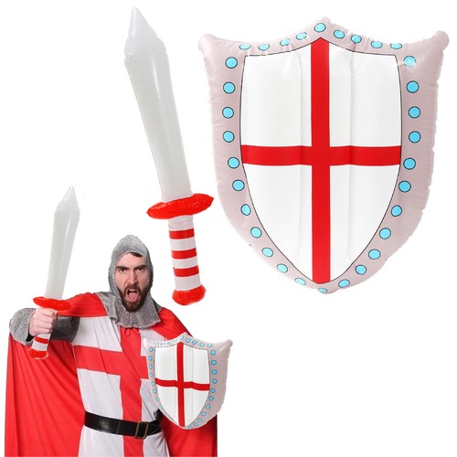 Inflatable sword and shield - inflatable,