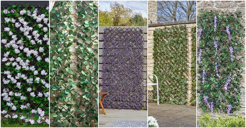 6ft wooden leaf trellis - 6ft,