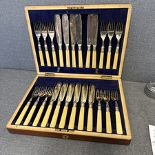 Vintage EPNS Fish Cutlery Set
