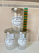 Jam jars Size 908g glass 3 x large empty clean Tiptree, Wilkin & Sons