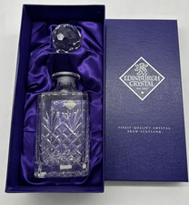 Edinburgh Crystal Decanter square Bar Gift  drinks Boxed t4152