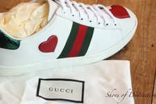 Gucci Ace Red Heart White