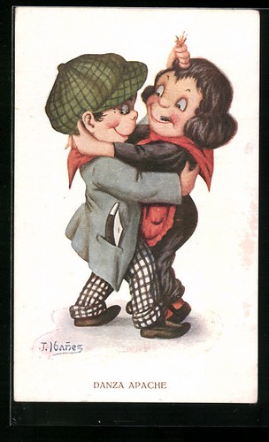 Artist postcard signed j - signed.,