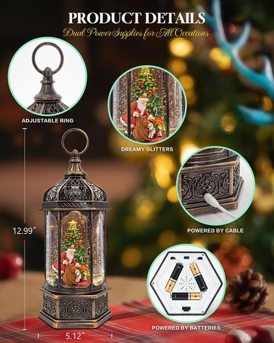 Large musical christmas snow - large,
