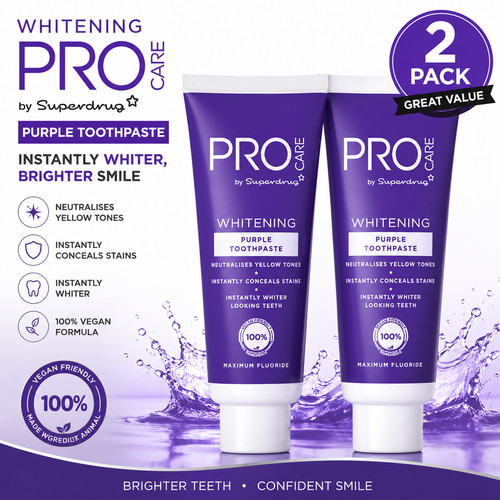 Pro care purple toothpaste - purple,
