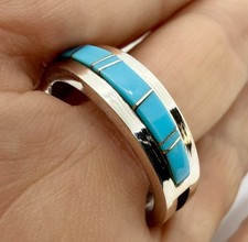 Navajo  Inlay Turquoise Men's