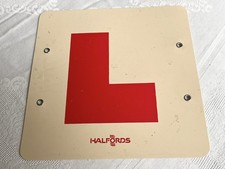 Vintage Halfords L-Plate