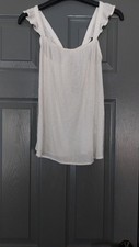 F&F White Semi Sheer Vest Top