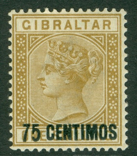 Gibraltar 1889 75c on - gibraltar,