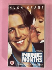Nine Months, VHS Video, Hugh Grant, Julianne Moore, 1996, Cert 12 Movie