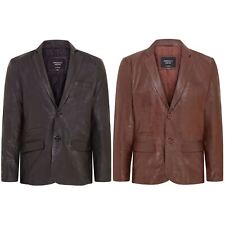 Mens Leather Blazer Jacket