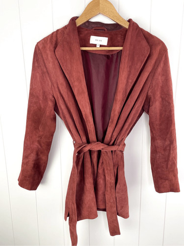 Reiss willow goat suede wrap - willow,
