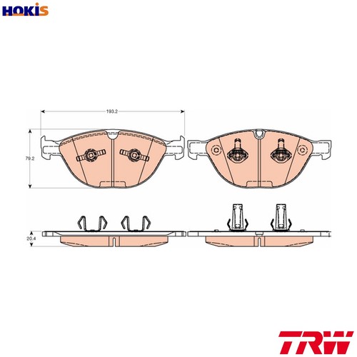 Brake pad set disc - brake,