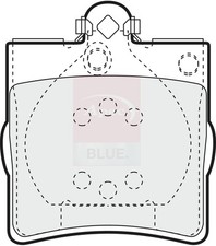 Brake Pads Set fits MERCEDES