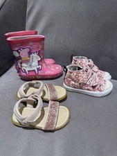 Girls Trainers sandal wellies bundle size 6 EU 23 toddler