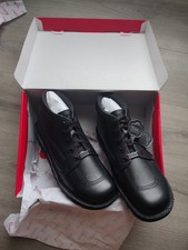 Kickers Kick Hi TAB 43 Men’s Black Leather Ankle Boots Shoe