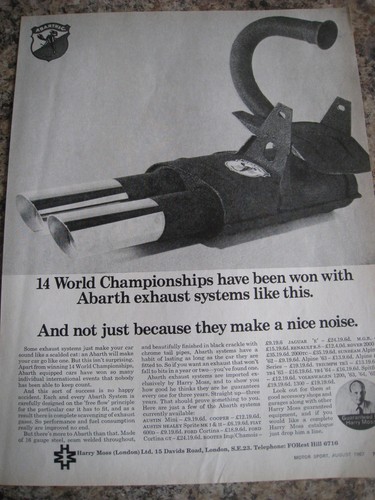 Abarth exhaust systems - abarth,