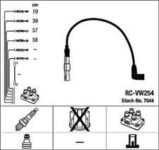 Black Ignition Cable Kit NGK
