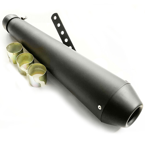 Black motorcycle megaphone - black,