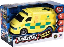 Teamsterz Ambulance Car Toy Emergency Response Light & Sound Vehicle Kids Boys