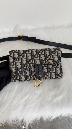 Dior oblique saddle belt - dior,