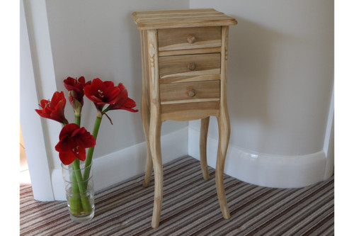 72cm tall carved teak - teak, bedside