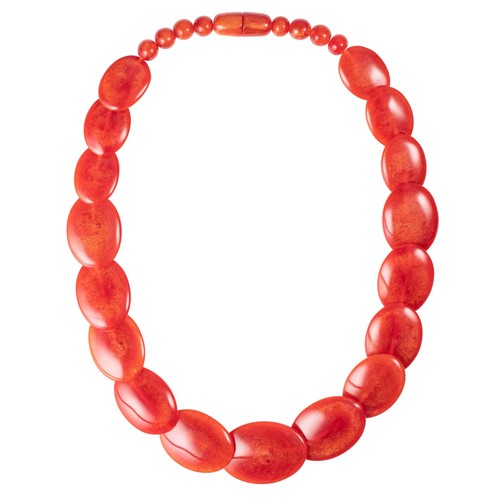 Long red chunky - long, statement